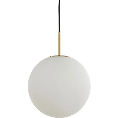 Afbeelding van Medina hanglamp Ø40 cm wit mat glas/antiek brons