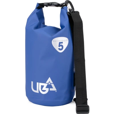 Afbeelding van Urban Beach Waterdichte Droogtas Blauw 5L Polyvinyl &amp; Polyester Rolsluiting Schoudertas