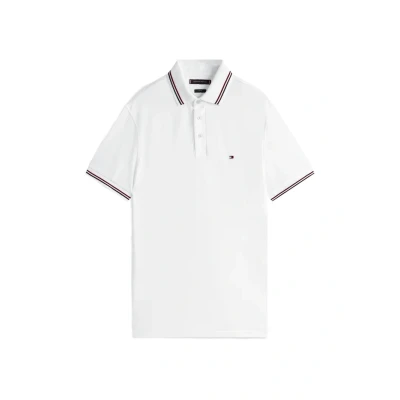 Afbeelding van Tommy Hilfiger Poloshirt Slim Fit Mw0mw37346 S/S heren, Wit (wit)
