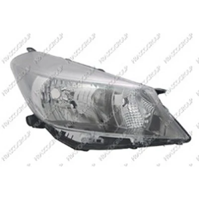 Afbeelding van PRASCO TY3284803 Koplampen rechts H4 chroom Zonder afregelmotor voor LWR TOYOTA: Yaris III Hatchback