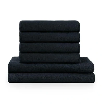 Afbeelding van Blumtal Terry Handdoeken Set 2 x Baddoek &amp; 4 Handdoek: Donkerblauw