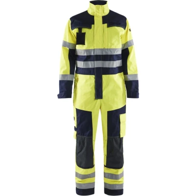 Afbeelding van Blaklader Multinorm overall 6378 1514 High Vis Geel/Marineblauw