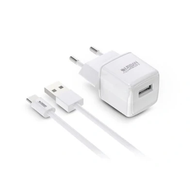 Afbeelding van Wandlader + USB Kabel C Urban Factory PSC25UF Wit 12 W