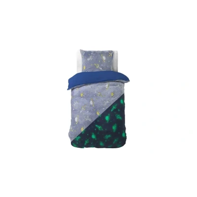 Afbeelding van Dekbedovertrek Glow in the Dark Space Microvezel Patroon Grijs Sleeptime Ga naar Dekbed Discounter.nl &amp; Profiteer Nu