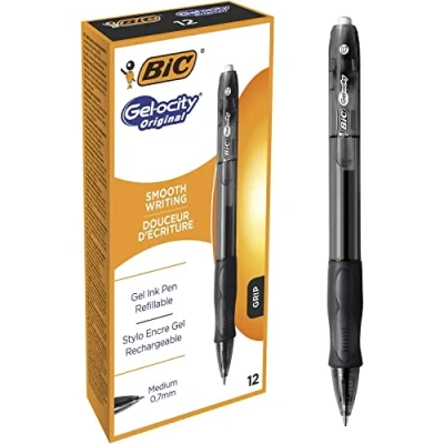 Afbeelding van Gelschrijver Bic Gel ocity medium zwart