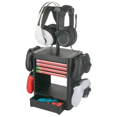 Afbeelding van Venom Games Media Storage Tower met geïntegreerde controller en headset rek