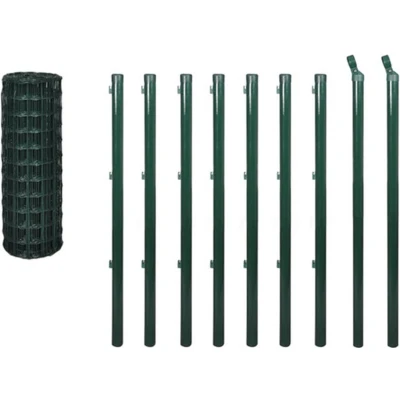 Afbeelding van Eurohek 10x1,5 m staal groen