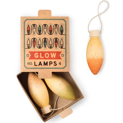 Afbeelding van Grapat kersthangers glow lamps 3st