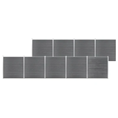 Afbeelding van Schutting 1564x186 cm HKC grijs