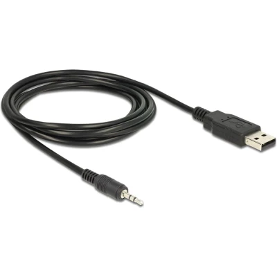 Afbeelding van DeLOCK 1.8m USB 2.0 A/2.5mm Zwart
