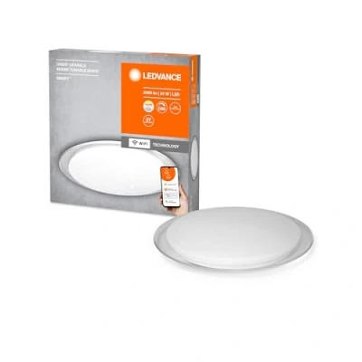 Afbeelding van LEDVANCE Armatuur: voor plafond, DECORATIVE CEILING WITH WIFI TECHNOLOGY / 24 W, 22 …24 V, stralingshoek: 12 , 27 K, body materiaal: steel, IP2