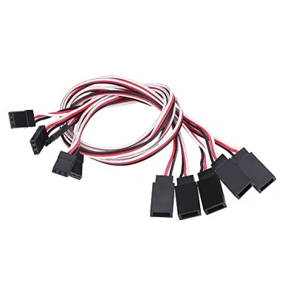 Afbeelding van Dilwe 5 stuks 30 cm servokabels, 3 pins verlengkabel servo kabel RC geleider draad accessoire voor JR/FUTABA