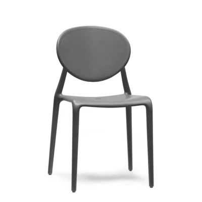 Afbeelding van Kantinestoel of tuinstoel Italiaans design Antraciet