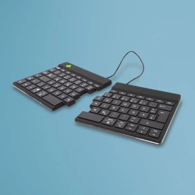 Afbeelding van R Go Tools Split Break Gesplitst Toetsenbord Ergonomisch Draadloos BE Azerty Wit