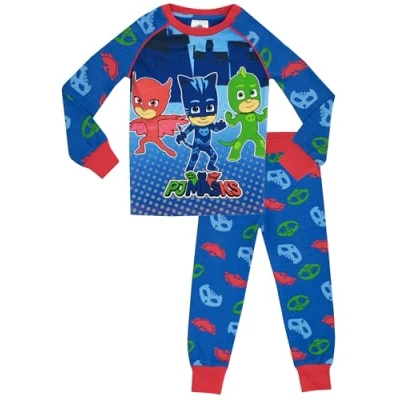 Afbeelding van PJ Masks Jongens Aansluitende Pyjama&#039;s Masks, Veelkleurig, 6 7 jaar