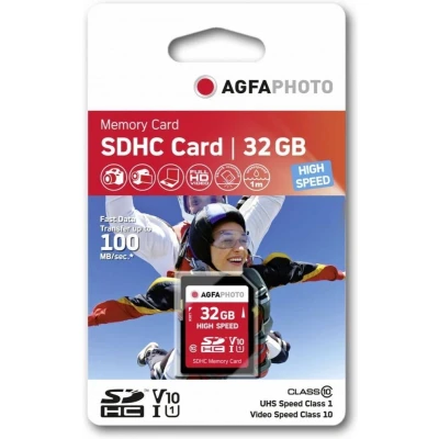 Afbeelding van Agfa Photo SDHC kaart 32GB High Speed Class 10 UHS I U1 V10