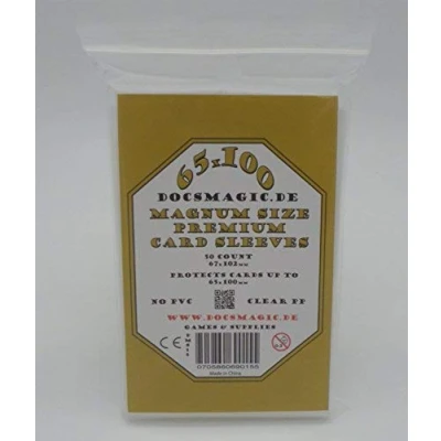 Afbeelding van docsmagic.de 50 Premium Magnum gezelschapspel hoezen 65x100 67x102