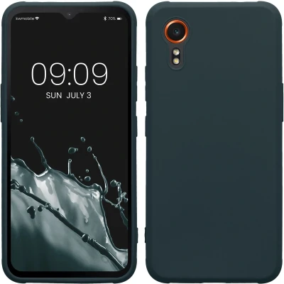 Afbeelding van kwmobile telefoonhoesje geschikt voor Samsung Galaxy Xcover7 Hoesje smartphone Back cover in leisteen