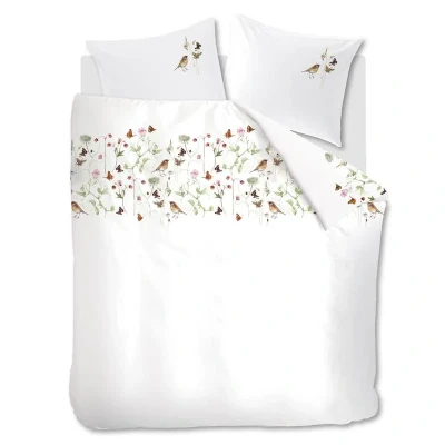 Afbeelding van dekbedovertrek Sweet pea Wit 240x200/220 cm Katoen Marjolein Bastin