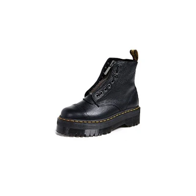 Image de Dr. MARTENS DR Femme Jungle Boot Sneaker, Black Milled Nappa, 39 EU
