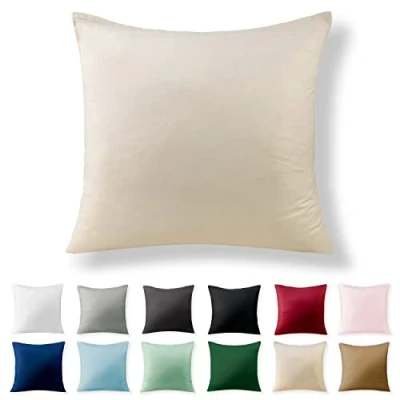 Afbeelding van Alreya 100% katoen versterkt kussensloop 60 x cm met YKK ritssluiting Hypoallergeen zonder chemische stoffen Beige