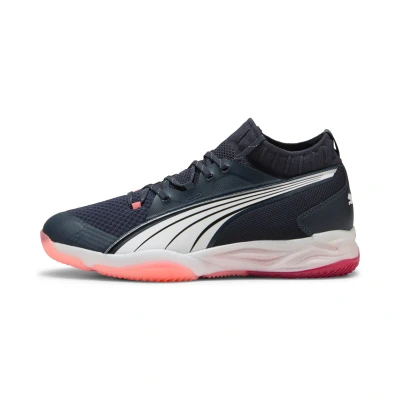 Image de PUMA Eliminate NITRO™ SQD Handball Chaussures Unisex, Chaussures, Parisian Night/Blanc/Glowing Rouge, 42