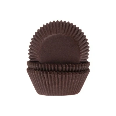 Afbeelding van Cupcake Cups HoM Bruin 50x33mm. 500 st.