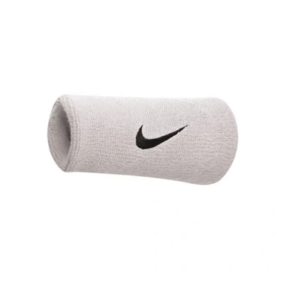 Afbeelding van Nike Swoosh Double Wristbands Broek, uniseks, volwassenen, wit zwart, Eén maat