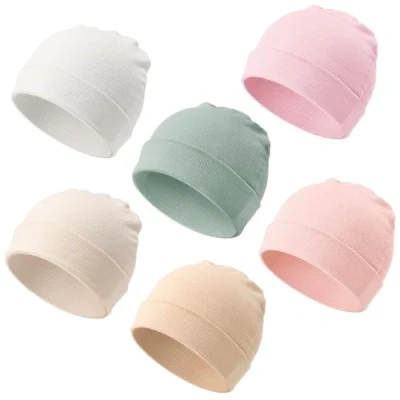 Afbeelding van DRESHOW 6 stuks babymuts voor pasgeborenen, peuters, zacht, schattig, gebreid, baby&#039;s, uniseks, ziekenhuismutsen, warm, kinderen, jongens en meisjes, 0 24 maanden, Sets: Beanie Hoeden