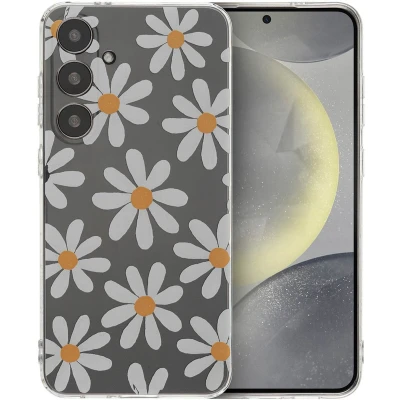Afbeelding van imoshion hoesje Geschikt voor Samsung Galaxy S24 Plus Siliconen Design Meerkleurig / Daisy Flower