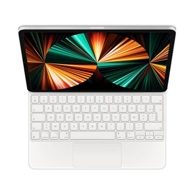 Image de Apple Cover Clavier Magic Keyboard Ipad Pro 12.9 5th Gen Azerty Fr Blanc (mjql3f/a)