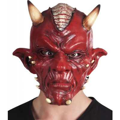 Afbeelding van Boland Latex hoofdmasker Duivel de luxe Volwassenen Halloween en Horror