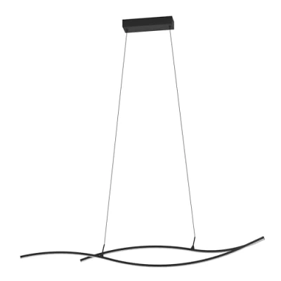 Afbeelding van EGLO Grisolia Hanglamp LED Staal;Kunststof Zwart;Wit