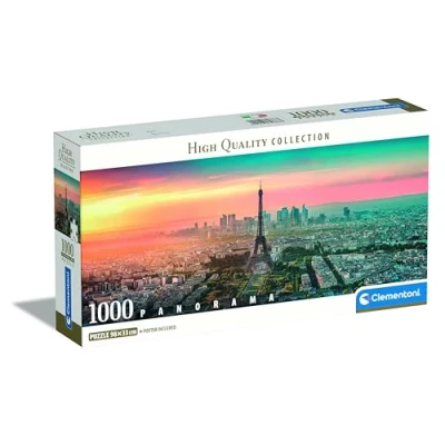 Image de Clementoni 1000p Panorama Paris 98 x 33 cm Avec poster