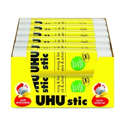 Afbeelding van UHU 45621 Stic Lijmstift vast uitwasbaar niet giftig 40 g 12 stuks