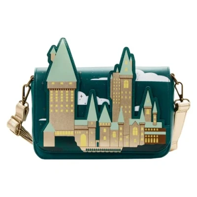 Afbeelding van Harry Potter Loungefly Crossbody Bag Golden Hogwarts Castle