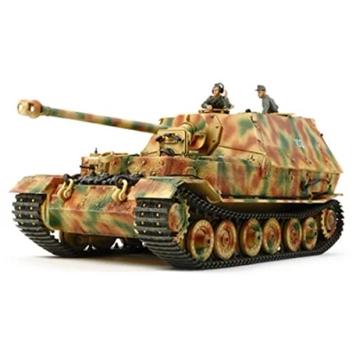Afbeelding van Tamiya Duitse SDKFZ184 Elefant 1/35 olifant bouwset voor militaire landvoertuigen, 35325, beige