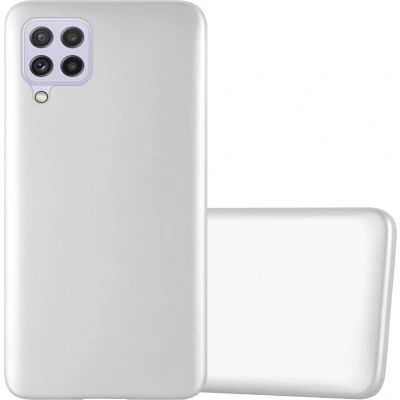 Afbeelding van Cadorabo Hoesje geschikt voor Samsung Galaxy A22 4G / M22 M32 in METALLIC ZILVER Beschermhoes gemaakt van flexibel TPU silicone Case Cover