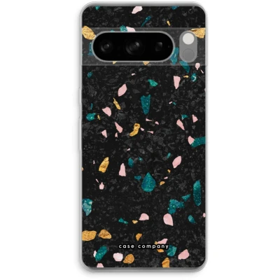 Afbeelding van Case Company® hoesje geschikt voor Google Pixel 8 Pro Terrazzo N10 Soft Cover Telefoonhoesje Bescherming aan alle Kanten en Schermrand