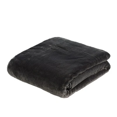 Afbeelding van Gözze Wollige woonkamerdeken, premium kwaliteit, kasjmier gevoel, 130 x 170 cm, wol, 40128 00 130170, polyester, antraciet, cm