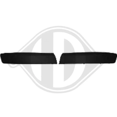 Afbeelding van DIEDERICHS Priority Parts 2272062 Sier / beschermingspaneel, bumper Rechts voor VOLKSWAGEN: Transporter 5 Bus