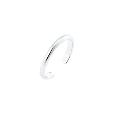 Afbeelding van Elli MIDI Knuckle Minimal Trend Ring silvercoloured, Dames, Maat: 40, Silver coloured