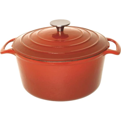 Afbeelding van Vogue ronde inductie braadpan oranje 4L