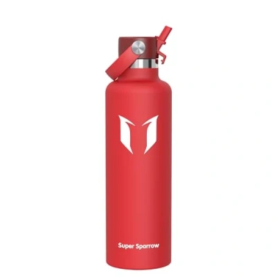 Image de Super Sparrow Gourde thermique ultra légère, en acier inoxydable, bouteille thermique, sans BPA, pour enfants, école, sport, camping, yoga, cyclisme, 1 L