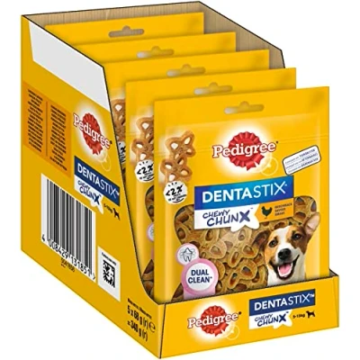 Afbeelding van 5x Pedigree Dentastix Chewy Chunx Mini Kip 68 gr