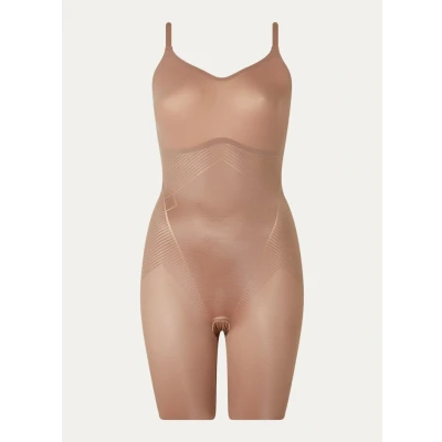 Afbeelding van SPANX dames Thinstincts 2.0 corrigerende body in de kleur Lichtbruin, maat: L