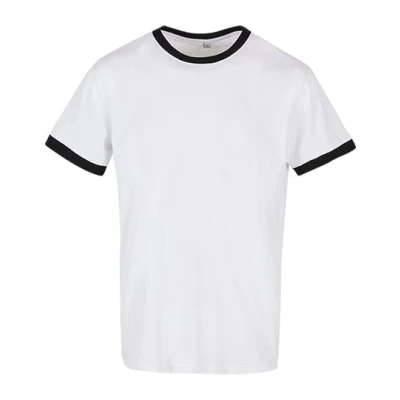 Afbeelding van Herenshirt &#039;Ringer Tee&#039; met gekleurde details White XS