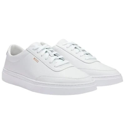Afbeelding van BOSS Kieran Sneakers laag, Heren, Maat: 42, White Leer