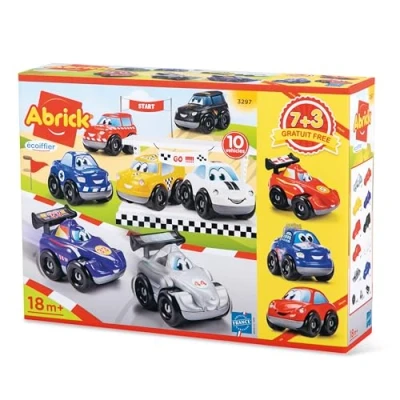 Image de Jeu de construction Ecoiffier Coffret 10 véhicules Fast Car