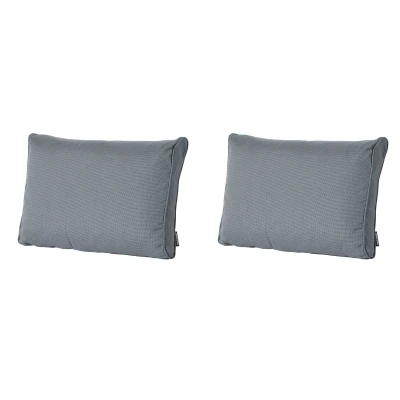 Afbeelding van Madison Lounge rug soft 73x40 Rib grey 2 stuks